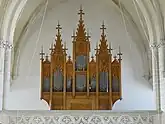 Blick zur Orgelempore