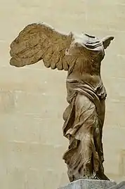Griechische Antike:Nike von Samothrake,um 190 v. Chr.