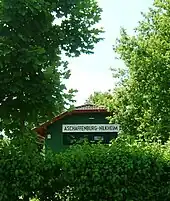 Alter Bahnhof am Rand des Schönbusch