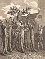Triumphzug eines Potuaners (Johann Friderich Clemens, Radierung 1789).