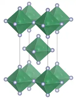 Elementarzelle von Zinn(IV)-fluorid