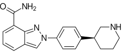 Strukturformel von Niraparib