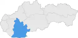 Der kraj Nitra   in der Slowakei