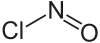 Strukturformel von Nitrosylchlorid