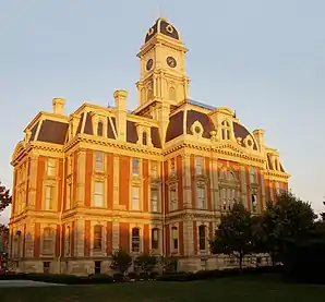 Hamilton County Courthouse in Noblesville, gelistet im NRHP