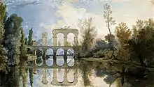 Jean-Pierre Norblin: Aquädukt, Arkadia, 1784, Warschau.