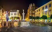 Der Neptunbrunnen auf dem Nordermarkt