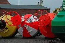 Ansteuerungstonne im Tonnenhof Norderney