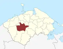 Lage des Særslev Sogn in der Nordfyns Kommune
