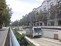 Unterquerung einer Bahn­strecke entlang der North 1st Street Stamm­strecke
