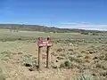 Hinweisschild in den Laramie Mountains