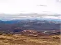 Blick vom Gipfel nach Norden auf die zentralen Cairngorms