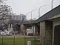 Überführung des Außengeländes des Heizkraftwerks und der Bahnstrecke