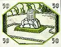 Kriegerdenkmal auf 50 Pfg. Notgeldschein 1921