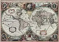 1630 Weltkarte, Nova Totius Terrarum Orbis Geographica ac Hydrographica Tabula