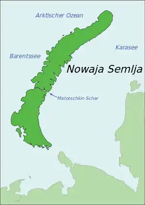 Nowaja Semlja mit Matotschkin Schar