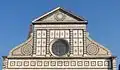 Giebel von Santa Maria Novella in Florenz (Fassade 1470)