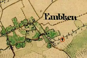 Die Mühle im Urkataster von 1846