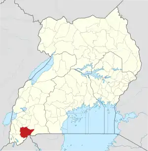 Lage von Ntungamo