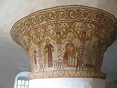 Malereien am Mittelpfeiler