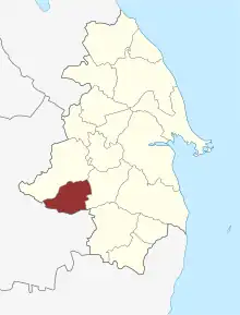 Lage des Ellested Sogn in der Nyborg Kommune