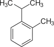 Struktur von o-Cymol