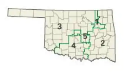 Oklahoma: Kongress-Wahlkreise