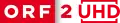 Logo von ORF 2 UHD von 15. Juni 2018 bis 15. Juli 2018 (während der FIFA-Fußballweltmeisterschaft 2018)