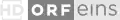 Cornerlogo von ORFeins HD bis 26. April 2019