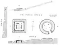 Wp 3/45* Grundrisse der beiden Türme
