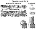 Wp 10/34, SteinturmBefunde und Steinfunde zur Zeit der Kommission (1896)
