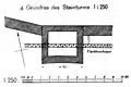 Grundriss des Steinturms der Turmstelle Wp 14/17