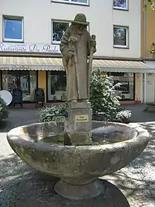 Schäferbrunnen auf dem Rosenplatz in Osnabrück