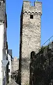 Steingassenturm, stadtseitiger Schalenturm um 1243