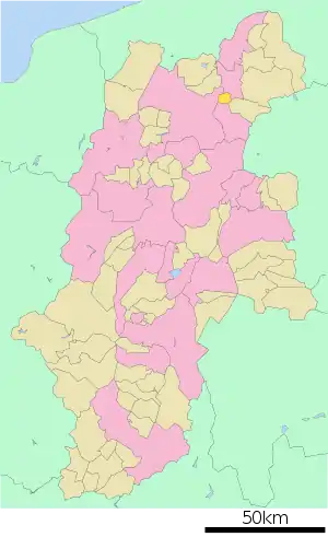Lage Obuses in der Präfektur