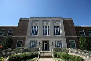 Das Oconee County Courthouse in Watkinsville, gelistet im NRHP Nr. 84004117