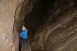 Teilweise mit Leitern gesicherte Wege
