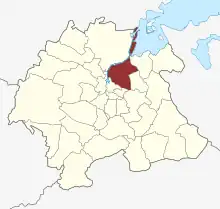 Lage des Fredens Sogn in der Odense Kommune
