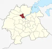 Lage des Næsby Sogn in der Odense Kommune