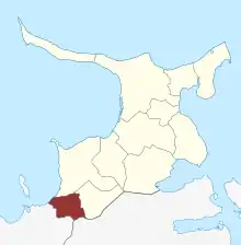 Lage des Vallekilde Sogn in der Odsherred Kommune