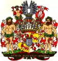Wappen (1721) Gräfin Margarethe Gertrud von Oeynhausen, Ehefrau von Albrecht Wolfgang Graf zu Schaumburg-Lippe