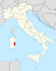 Lage innerhalb Italiens