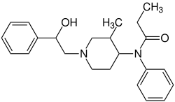 Strukturformel von Ohmefentanyl
