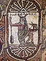 Okeanos auf einem Mosaik der Basilika im Stadtzentrum Petras, spätes fünftes Jahrhundert n. Chr.