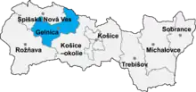 Okres Gelnica in der Slowakei