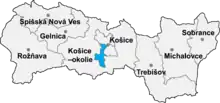 Okres Košice II in der Slowakei