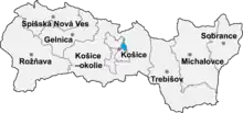 Okres Košice III in der Slowakei