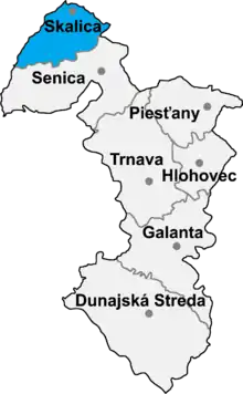 Okres Skalica in der Slowakei