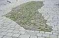 Alte Pflasterung aus den Jahren um 1200 in Freyung in Wien.