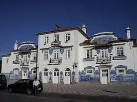 Empfangsgebäude des Bahnhofs Aveiro